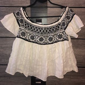 American Eagle Off-The-Shoulder Crop Top